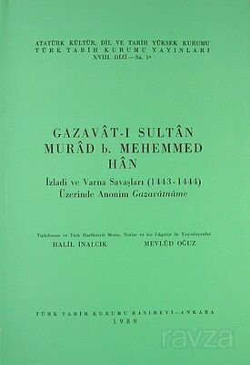 Gazavat-ı Sultan Murad B.Mehemmed Han - 1