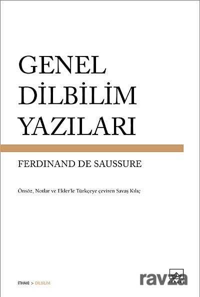 Genel Dilbilim Yazıları - 1