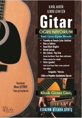 Gitar Öğreniyorum Temel Gitar Eğitim Metodu (Klasik, Akustik, Elektro Gitar İçin) - 1