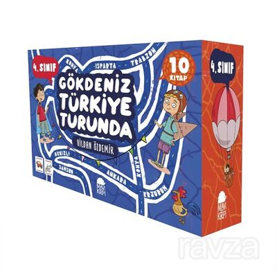 Gökdeniz Türkiye Turunda 4. Sınıf Seti - (10 Kitap) - 1