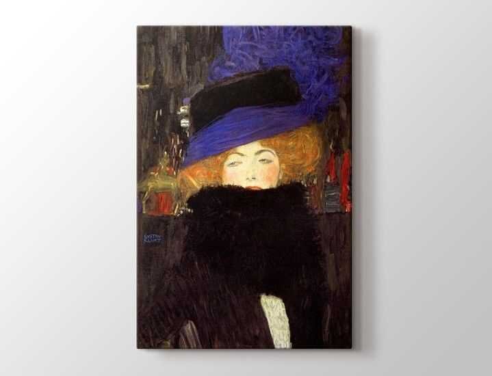 Gustav Klimt - Lady with Hat and Feather Boa |60 X 80 cm| - 1
