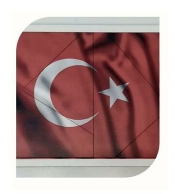 Güzel Vatanım Türk Bayrağı ve Türkiye Haritası Puzzle - 1