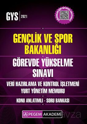 GYS 2021 Gençlik ve Spor Bakanlığı Görevde Yükselme Sınavı-Veri Hazırlama ve Kontrol İşletmeni - Yur - 1