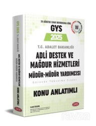 Gys Adalet Bakanlığı Adli Destek Ve Mağdur Hizmetleri Müdürü Ve Müdür Yardımcısı Konu Anlatımlı - Data Yayınları