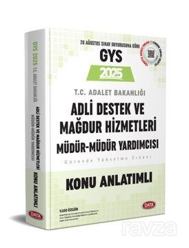 Gys Adalet Bakanlığı Adli Destek Ve Mağdur Hizmetleri Müdürü Ve Müdür Yardımcısı Konu Anlatımlı - 1
