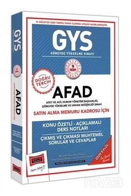 GYS AFAD Satın Alma Memuru Kadrosu İçin Konu Özetli Çıkmış ve Çıkması Muhtemel Sorular - 1