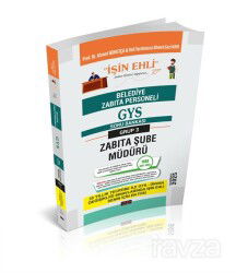 GYS Belediye Zabıta Personeli Soru Bankası Grup 3 Zabıta Şube Müdürü - Savaş Yayınları