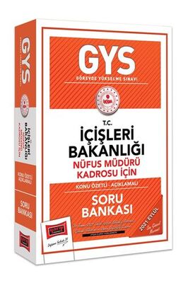 GYS T.C İçişleri Bakanlığı Nüfus Müdürü Kadrosu İçin Konu Özetli Açıklamalı Soru Bankası - 1