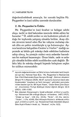 Hadislerde Örtük Anlam İlişkileri Telmih - 6