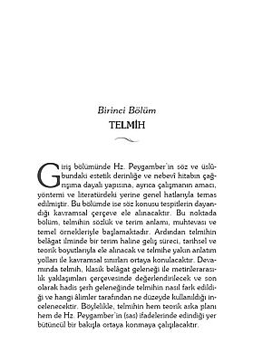 Hadislerde Örtük Anlam İlişkileri Telmih - 7