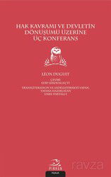 Hak Kavramı ve Devletin Dönüşümü Üzerine Üç Konferans - Pinhan Yayıncılık