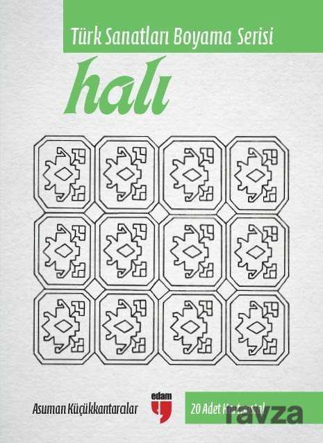 Halı - Türk Sanatları Boyama Serisi (20 Adet Kartpostal) - Edam Yayınları