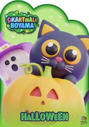 Halloween Zamanı Çıkartmalı Boyama Kitabı - İthaki Çocuk