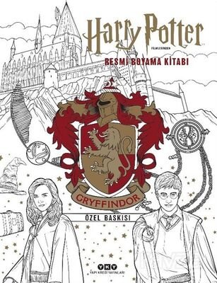 Harry Potter Filmlerinden Resmi Boyama Kitabı (Gryffindor Özel Baskısı) - 1