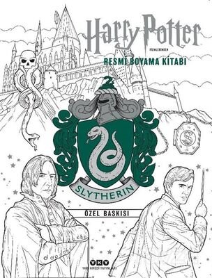 Harry Potter Filmlerinden Resmi Boyama Kitabı (Slytherin Özel Baskısı) - 1