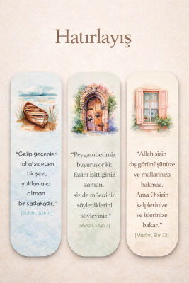 Hatirlayis Üçlü Ayraç Seti - Hobbi Tasarim