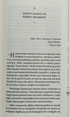 Hayat Sanatı Adabı Muaşeret - 4