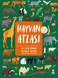 Hayvan Atlası (Ciltli- Dünya Haritası ve Çıkartma Hediyeli) - Taze Kitap