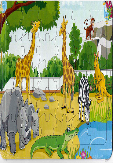 Hayvanat Bahçe Puzzle (30 Parça) - 1