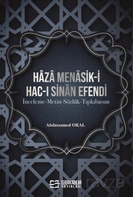 Haza Menasik-İ Hac-I Sinan Efendi - 1
