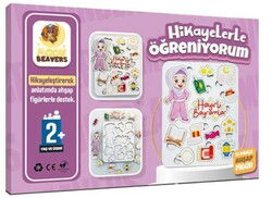 Hikayelerle Öğreniyorum 1 İ Ahşap Sağlıklı Oyuncak - Moonbeavers Ahsap Oyuncak