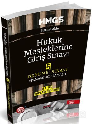 HMGS Hukuk Mesleklerine Giriş Sınavı 5 Deneme Sınavı - 1