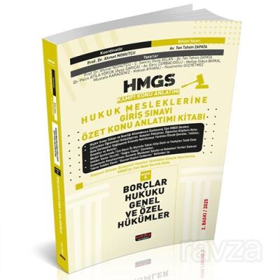 HMGS Özet Konu Anlatımı Borçlar Hukuku Genel ve Özel Hükümler - 1