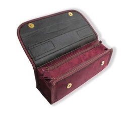 Honarkadeh Süet Miknatisli Kapakli Firça ve Kalem Çantasi - Hobbi Tasarim