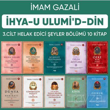 İhyau Ulumiddin 3. Cilt (Helak Edici Şeyler Bölümü 10 Kitap) - 1