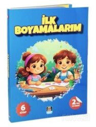 İlk Boyamalarım Renkli ve Çıkartmalarla Beraber (6 Kitap Set) - Mercan Okul Yayınları
