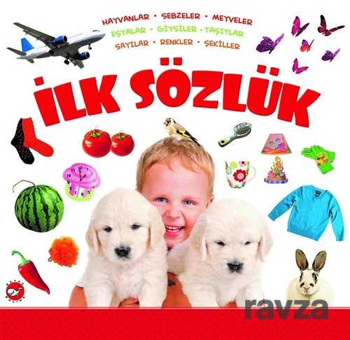 İlk Sözlük / Hayvanlar- Sebzeler- Meyveler-Eşyalar-Giysiler-Taşıtlar Sayılar-Renkler-Şekiller - Beyaz Balina Yayınları