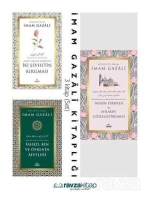 İmam Gazali Nefisle Mücadele Seti - İki Şehvetin Kırılması, Hased Kin, Nefsin Terbiyesi (3 Kitap Set - 1
