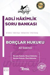 İmtiyaz Adli Hakimlik Soru Bankası Borçlar Hukuku Genel Hükümler-Özel Hükümler - Temsil Kitap
