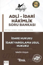 İmtiyaz Adli - İdari Hakimlik Soru Bankası İdare Hukuku ve İdari Yargılama Usul Hukuku - Temsil Kitap