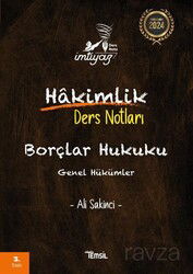 İmtiyaz Borçlar Hukuku Genel Hükümler Hakimlik Ders Notları - Temsil Kitap