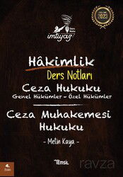 İmtiyaz Ceza Hukuku Ceza Muhakemesi Hukuku Hakimlik Ders Notları - Temsil Kitap