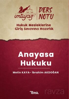 İmtiyaz Hmgs Ders Notları Anayasa Hukuku - 1