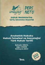 İmtiyaz HMGS Ders Notları Avukatlık Hukuku Hukuk Felsefesi ve Sosyolojisi Türk Hukuk Tarihi - Temsil Kitap