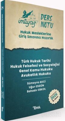İmtiyaz HMGS Ders Notları Avukatlık Hukuku Hukuk Felsefesi ve Sosyolojisi Türk Hukuk Tarihi - 1