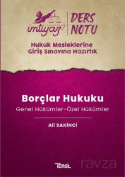 İmtiyaz HMGS Ders Notları Borçlar Hukuku (Genel Hükümler-Özel Hükümler) - Temsil Kitap