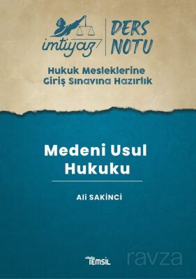 İmtiyaz HMGS Ders Notları Medeni Usul Hukuku - 1