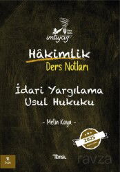 İmtiyaz İdari Yargılama Usul Hukuku Hakimlik Ders Notları - Temsil Kitap