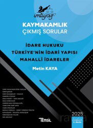 İmtiyaz Kaymakamlık Çıkmış Sorular İdare Hukuku Türkiye'nin İdari Yapısı Mahalli İdareler - Temsil Kitap