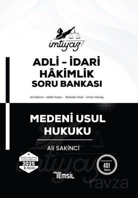 İmtiyaz Medeni Usul Hukuku Soru Bankası - 1