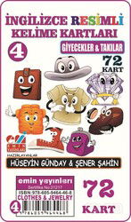 Ingilizce Resimli Kelime Kartlari 4 / Giyecek ve Takilar - Emin Yayınları (Bursa)
