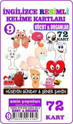 İngilizce Resimli Kelime Kartları 9 / Vücut Ve Organlar - Emin Yayınları (Bursa)