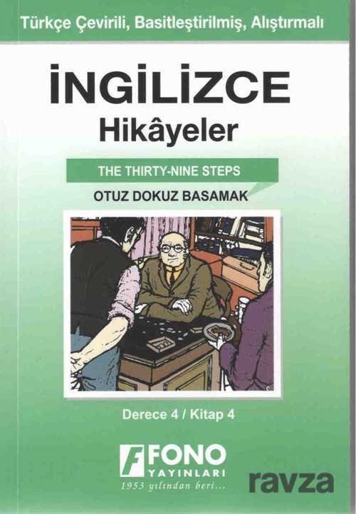 İngilizce -Türkçe Otuz Dokuz Basamak (4-D) Hikaye Kitabı - Fono Yayınları