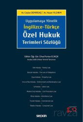 İngilizce-Türkçe Özel Hukuk Terimleri Sözlüğü - Seçkin Yayıncılık