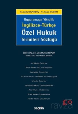 İngilizce-Türkçe Özel Hukuk Terimleri Sözlüğü - 1