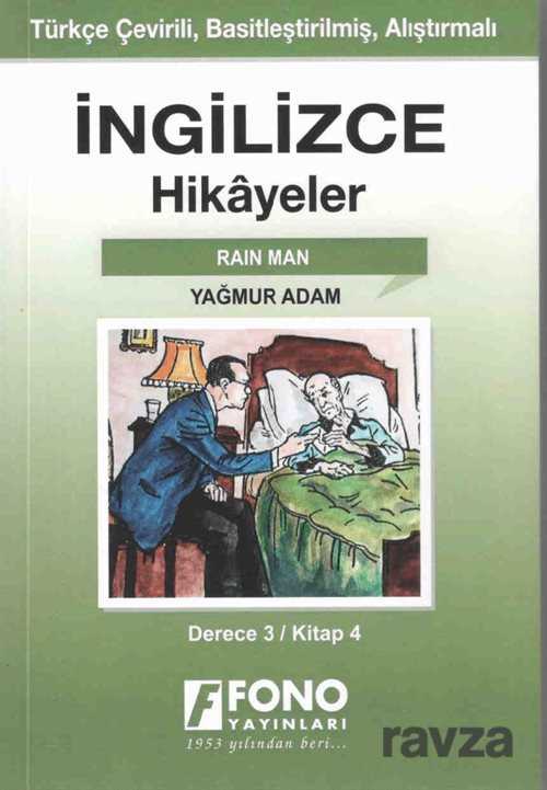 İngilizce -Türkçe Yağmur Adam (3-D) Hikaye Kitabı - Fono Yayınları